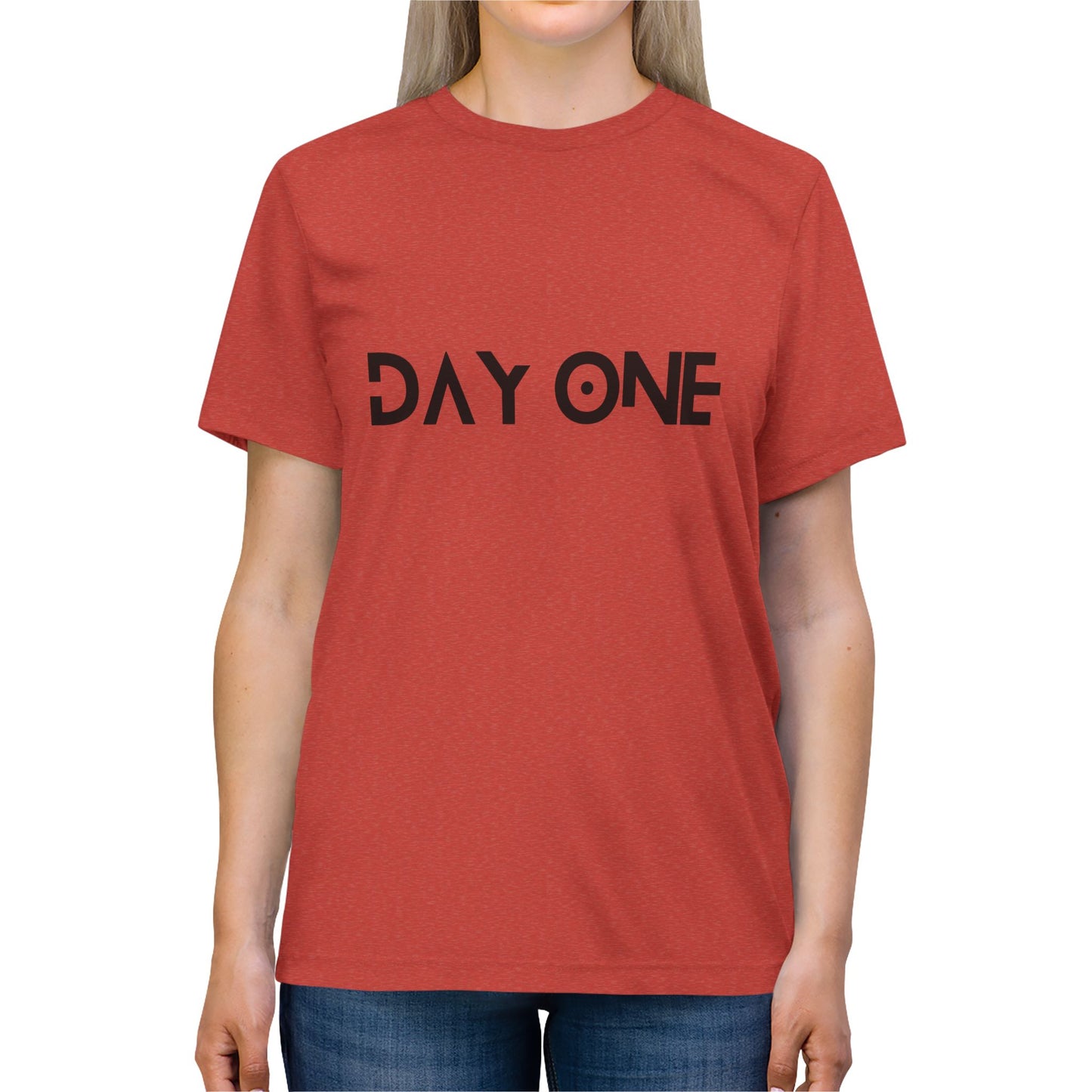 DAY ONE - black text - Triblend Tee