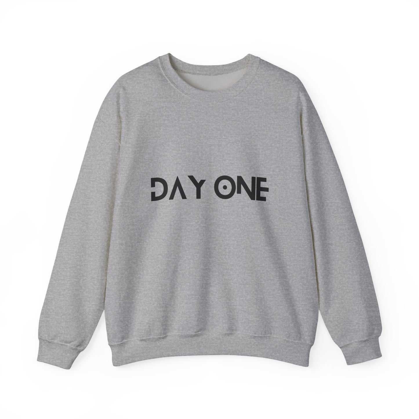 DAY ONE - black text - Crewneck Sweatshirt