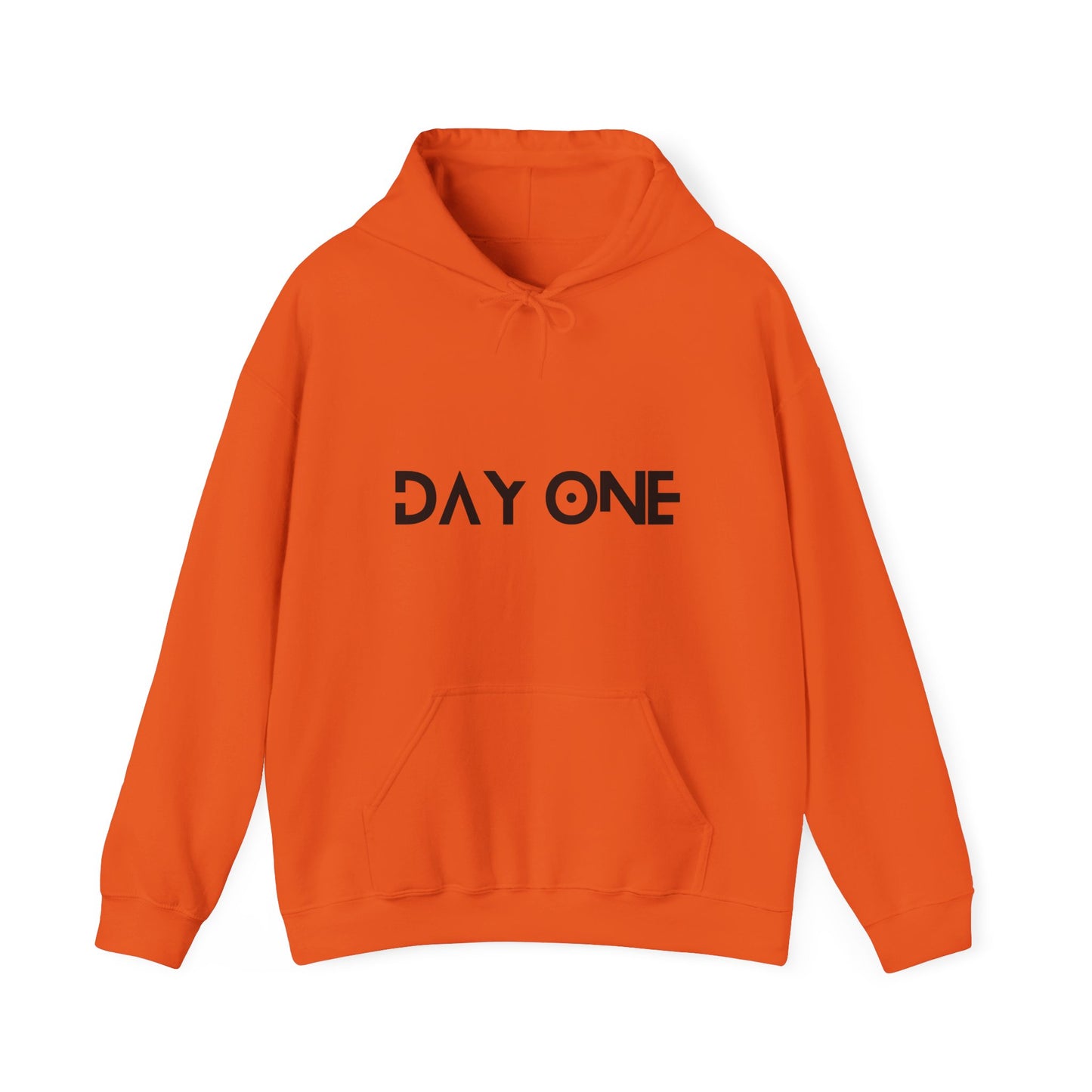 DAY ONE - black text - Hooded Sweatshirt