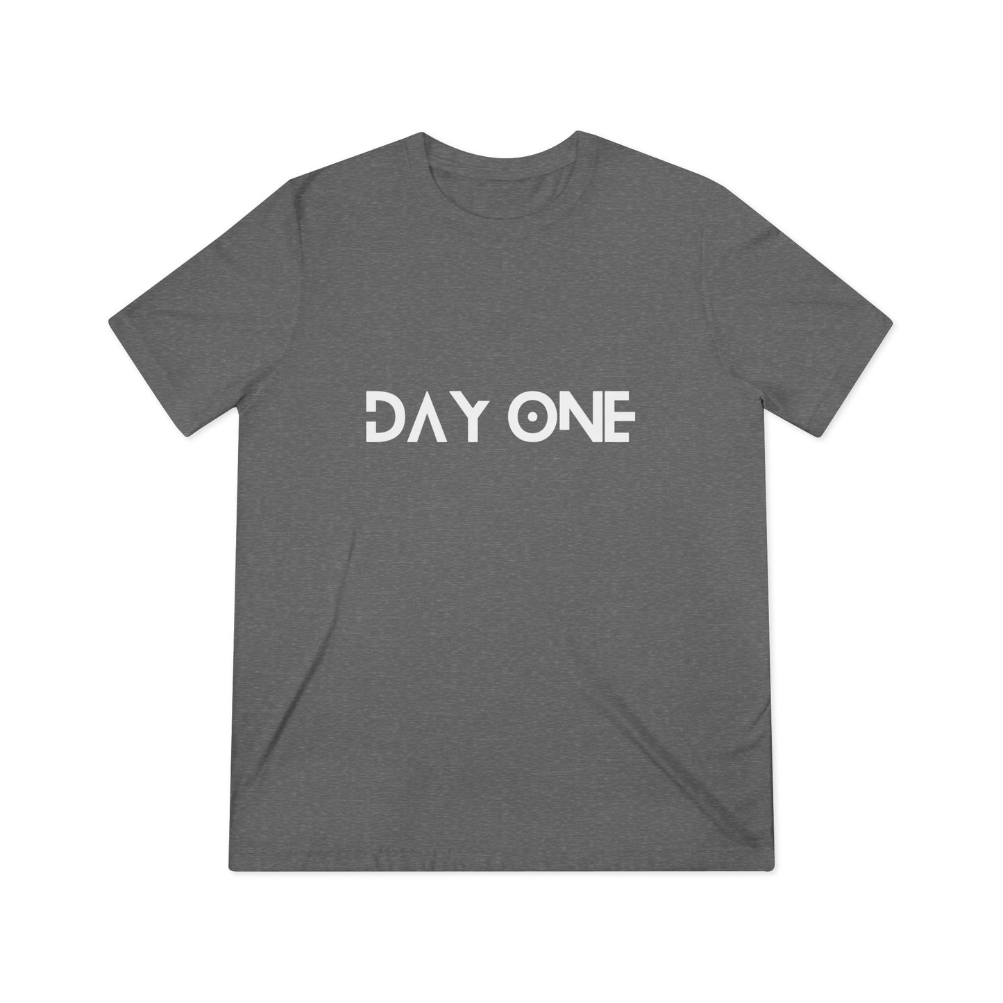 DAY ONE - white text - Triblend Tee