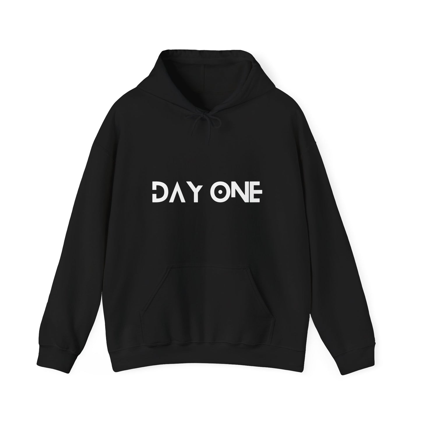 DAY ONE - white text - Hooded Sweatshirt