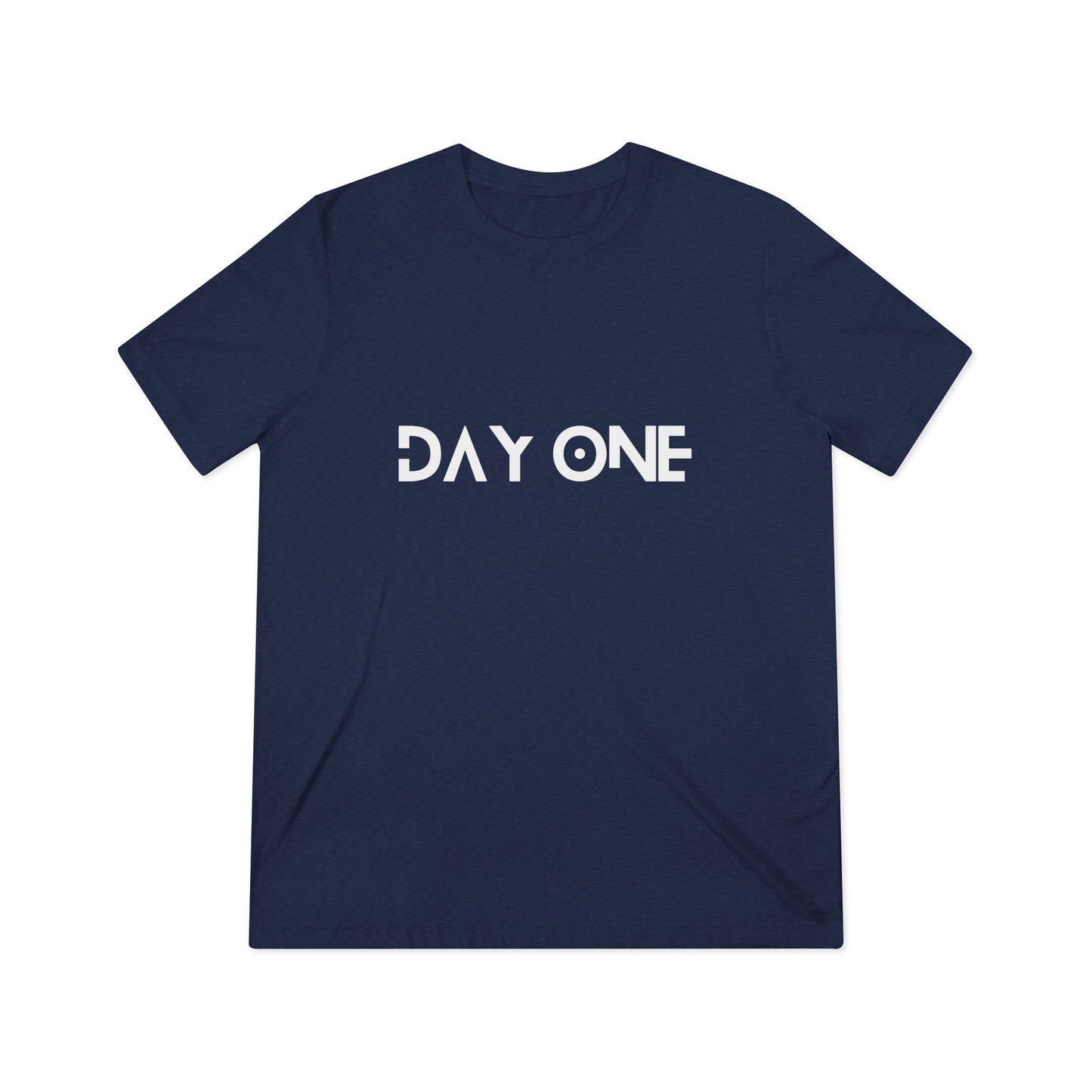 DAY ONE - white text - Triblend Tee