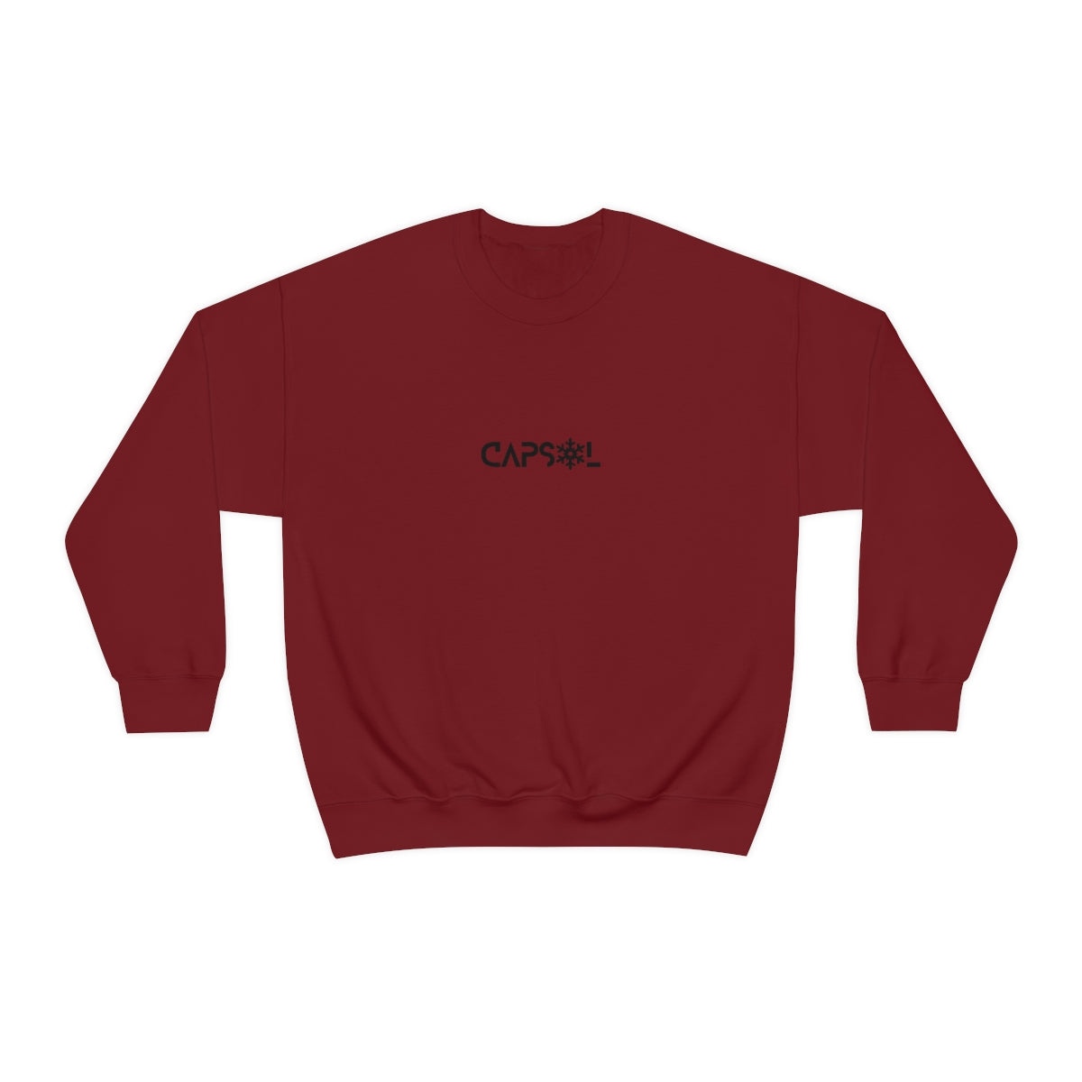 CapSol (front) - black text - SNOWFLAKE - Unisex Heavy Blend™ Crewneck Sweatshirt