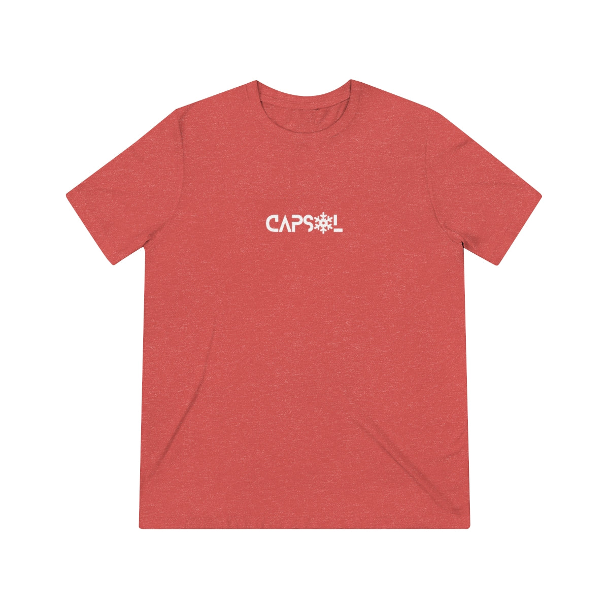 CapSol (front) - white text - SNOWFLAKE - Unisex Triblend Tee