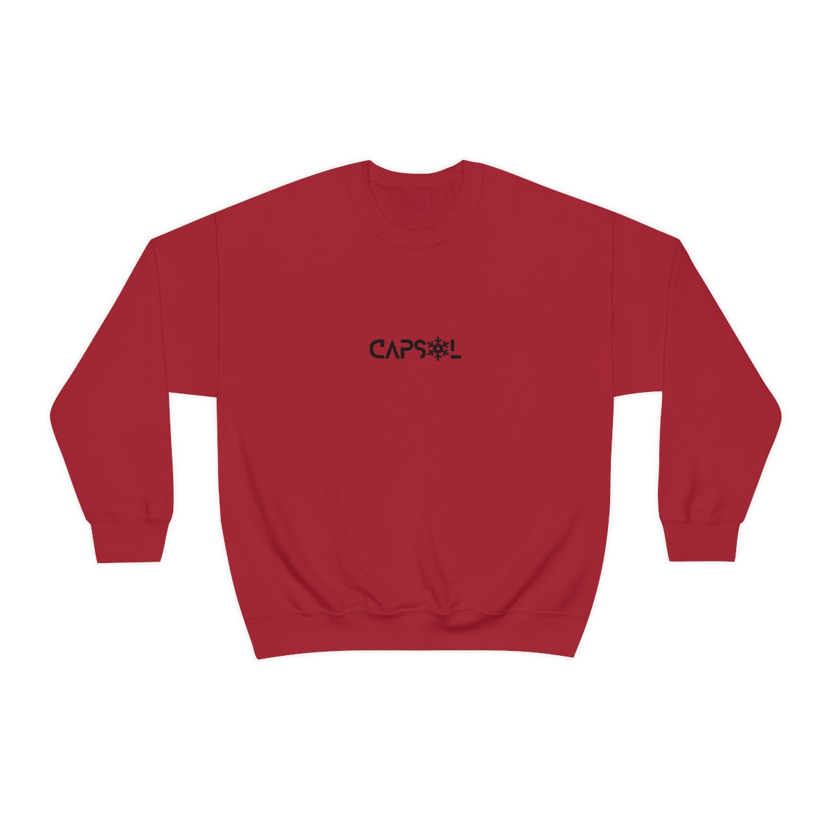 CapSol (front) - black text - SNOWFLAKE - Unisex Heavy Blend™ Crewneck Sweatshirt