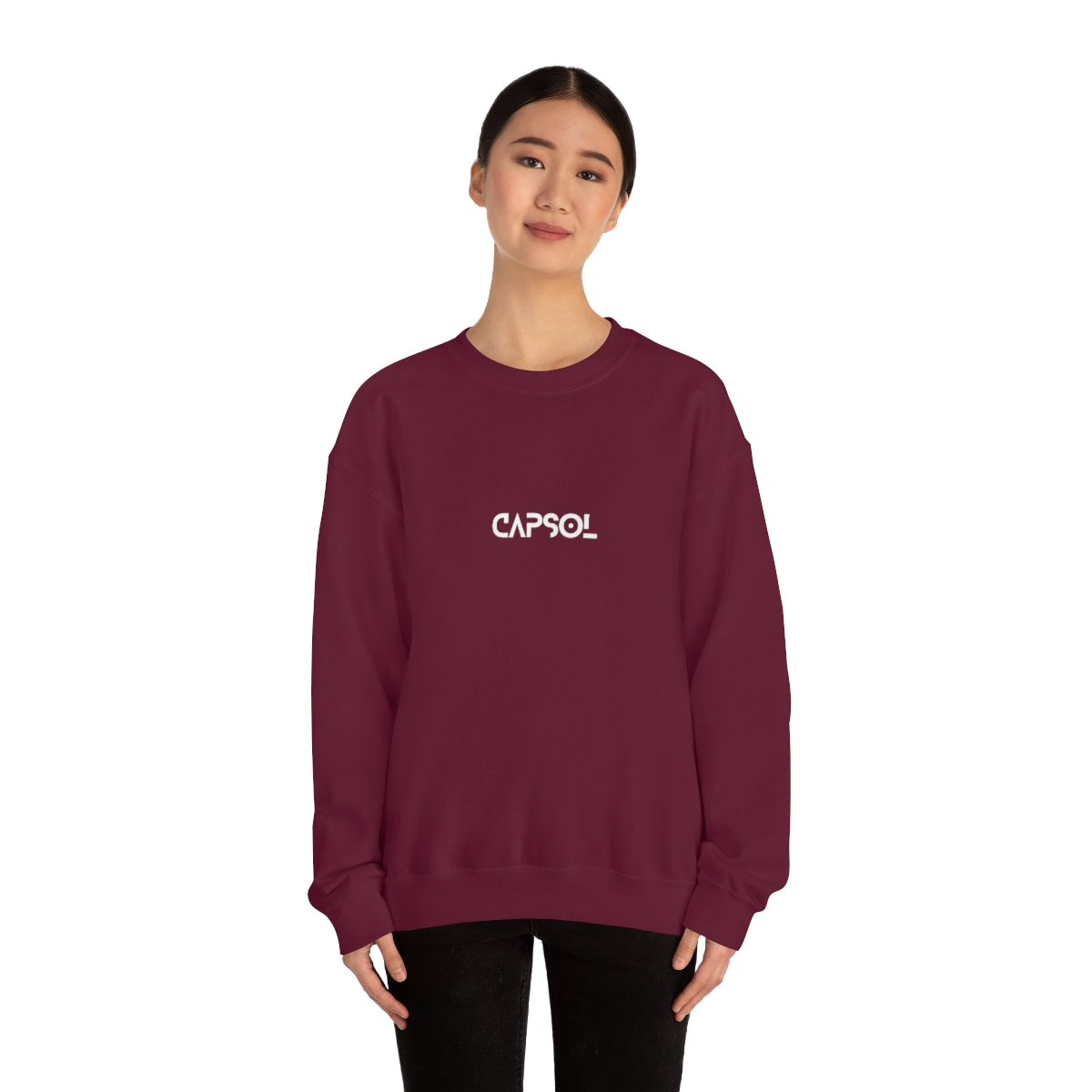 Stopwatch - white text - Crewneck Sweatshirt