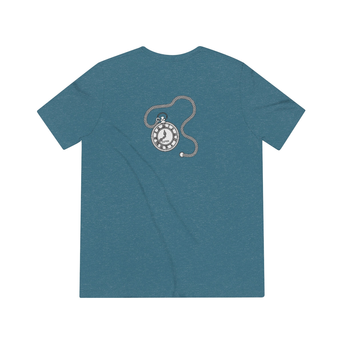 Stopwatch - white text - Triblend Tee