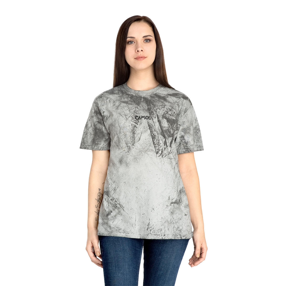 CapSol (front) - black text - Unisex Color Blast T-Shirt