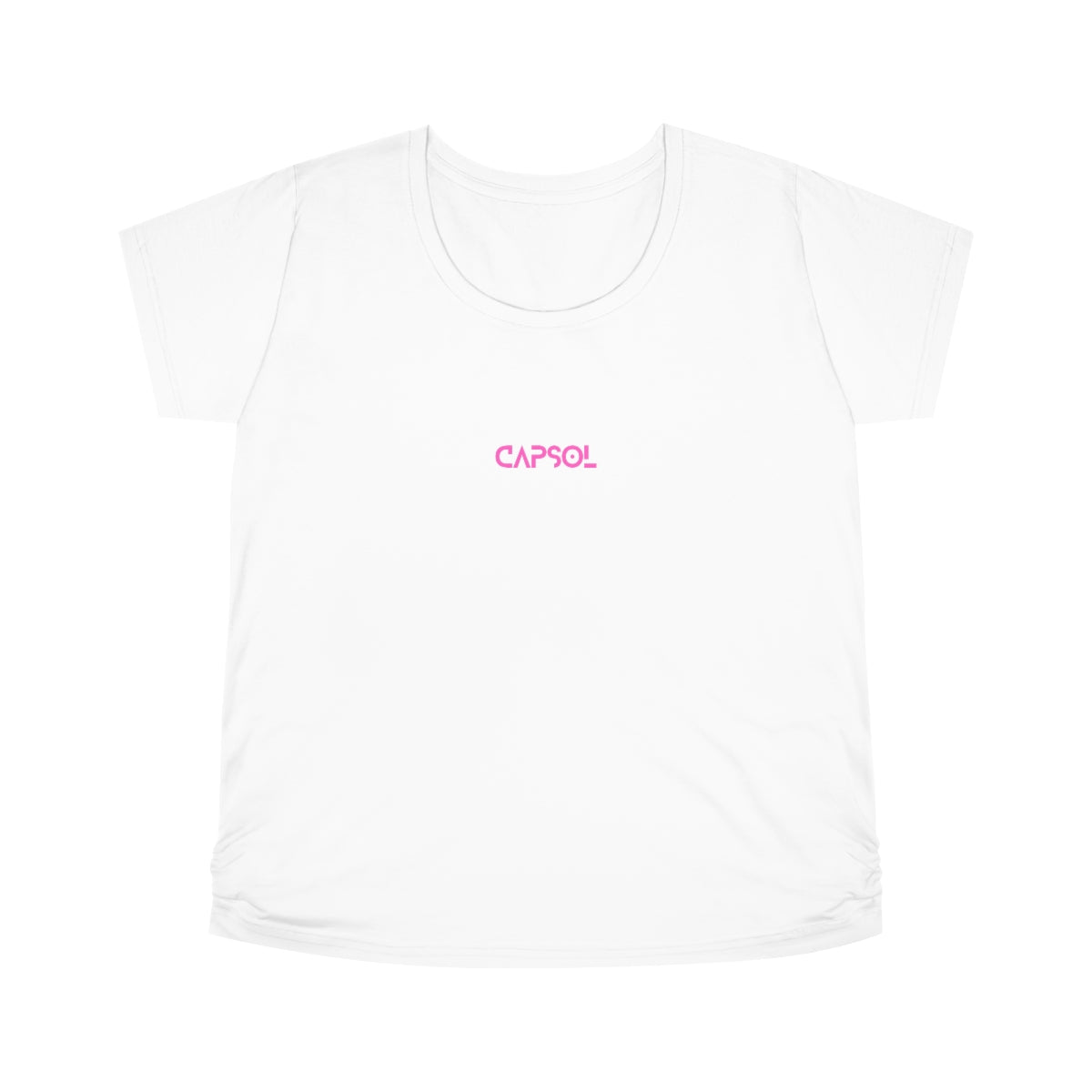 CapSol (front) - pink text - Women's Maternity Tee