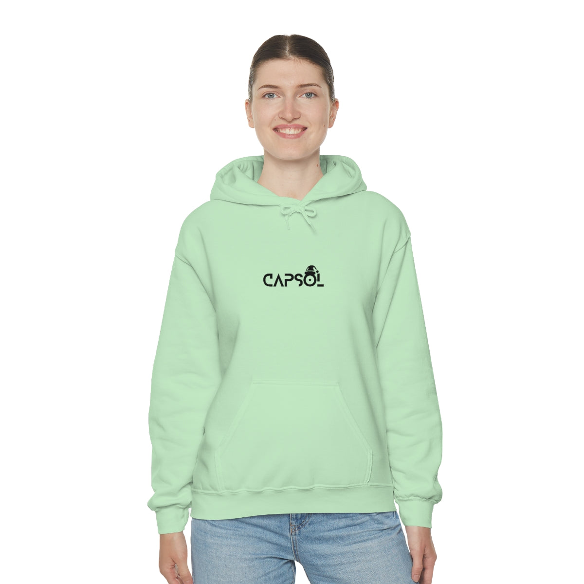CapSol (front) - black text - XMAS - Unisex Heavy Blend™ Hooded Sweatshirt