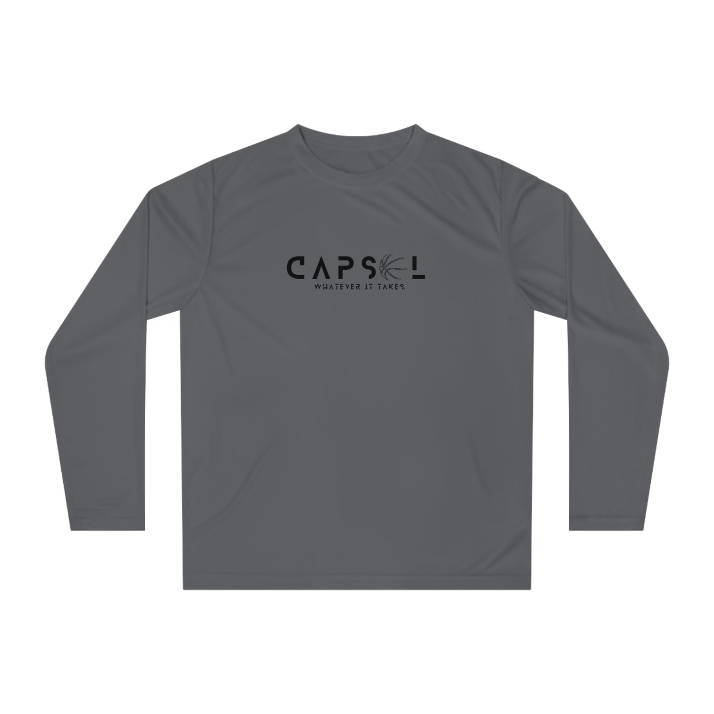 Basketball - black text - Performance Long Sleeve Shirt - basic