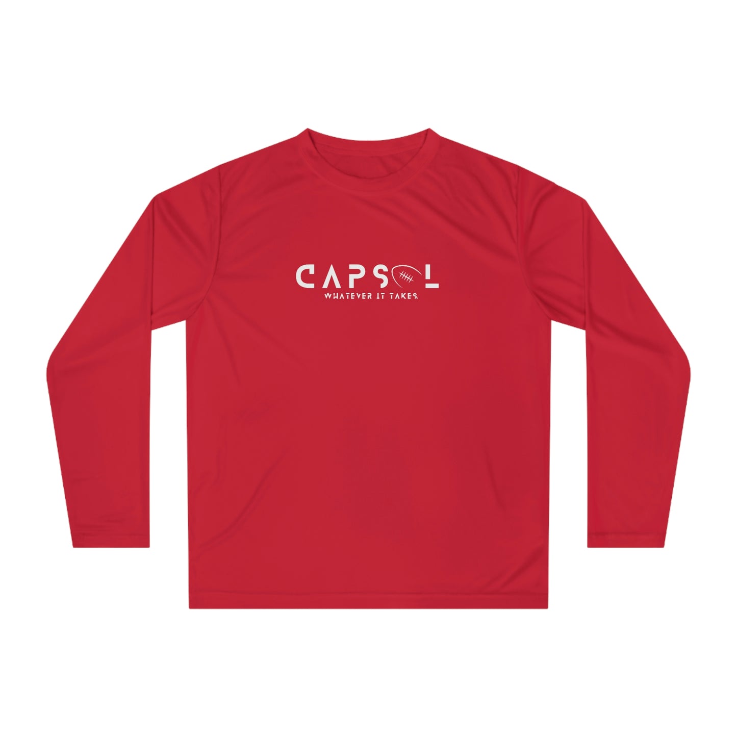 Football - white text - Performance Long Sleeve Shirt - basic
