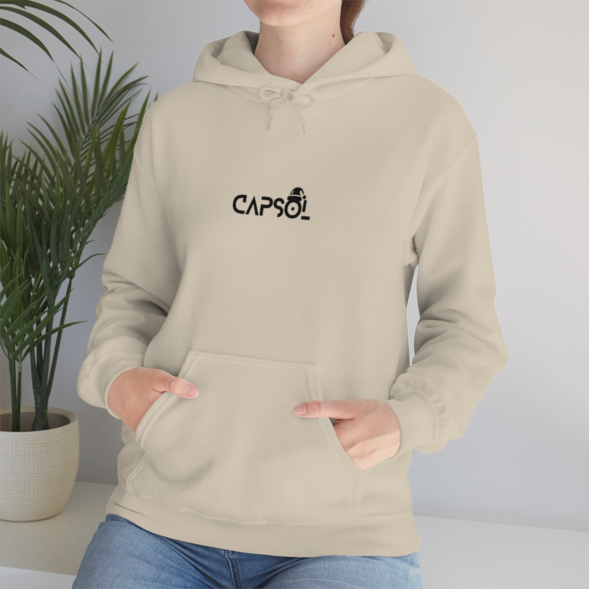 CapSol (front) - black text - XMAS - Unisex Heavy Blend™ Hooded Sweatshirt