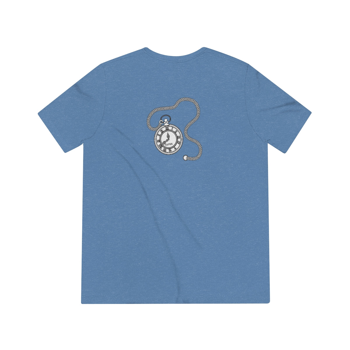 Stopwatch - white text - Triblend Tee