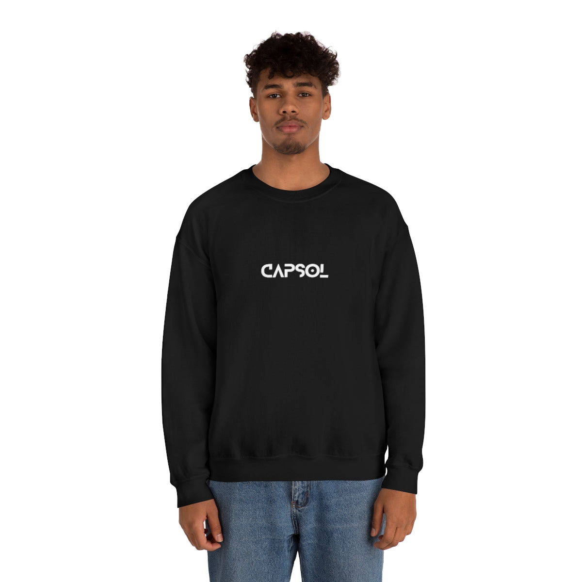 Stopwatch - white text - Crewneck Sweatshirt