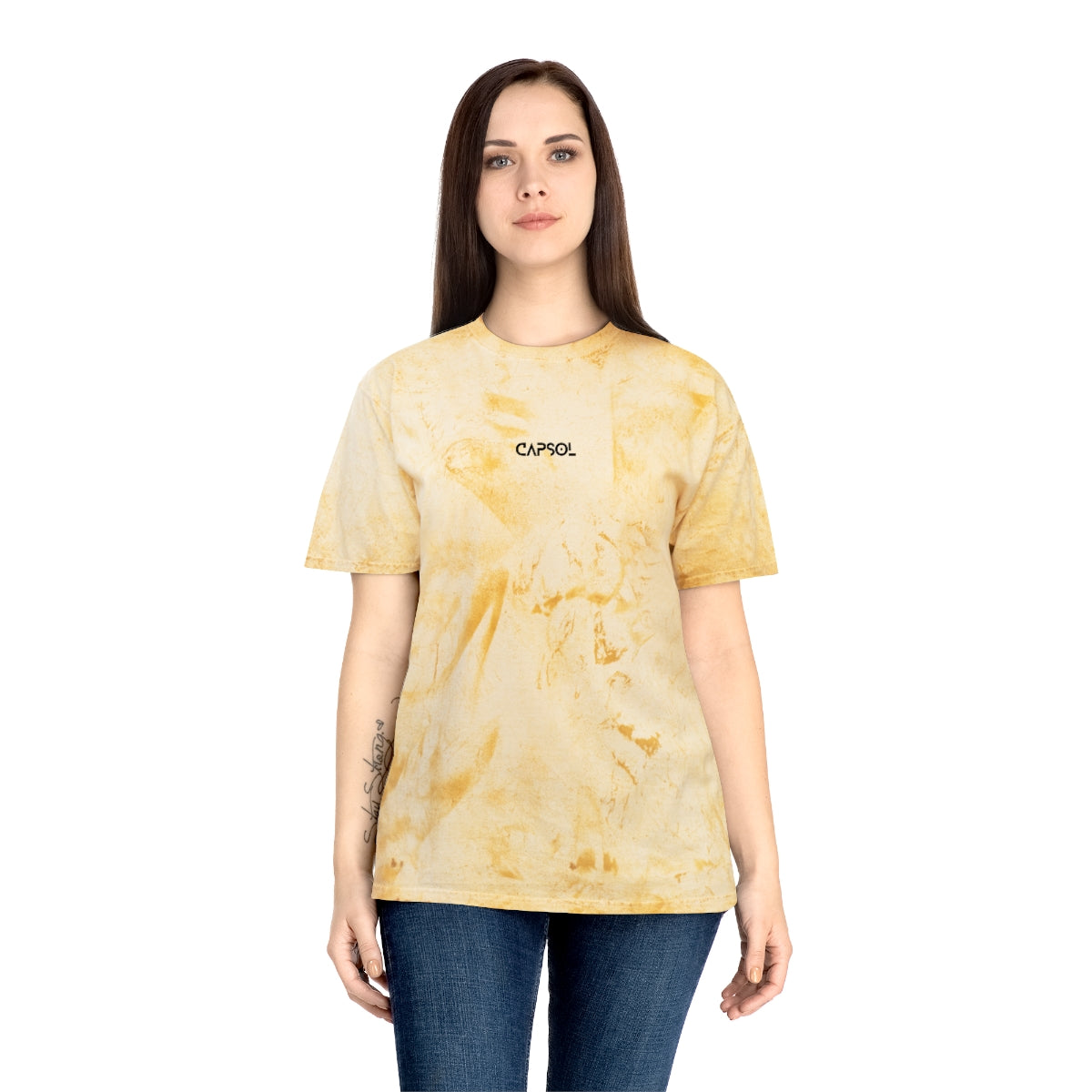CapSol (front) - black text - Unisex Color Blast T-Shirt