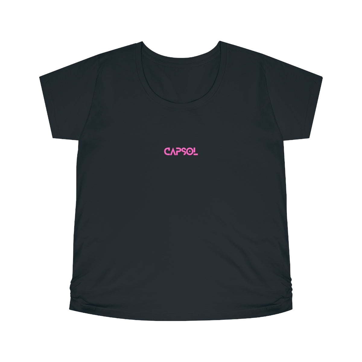 CapSol (front) - pink text - Women's Maternity Tee