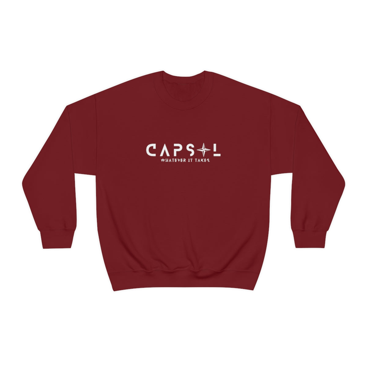 Star - white text - Crewneck Sweatshirt