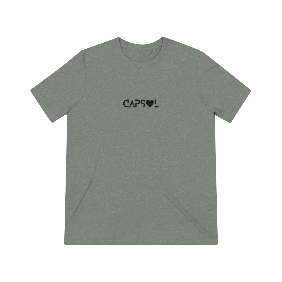 CapSol (front) - black text - VDAY - Unisex Triblend Tee