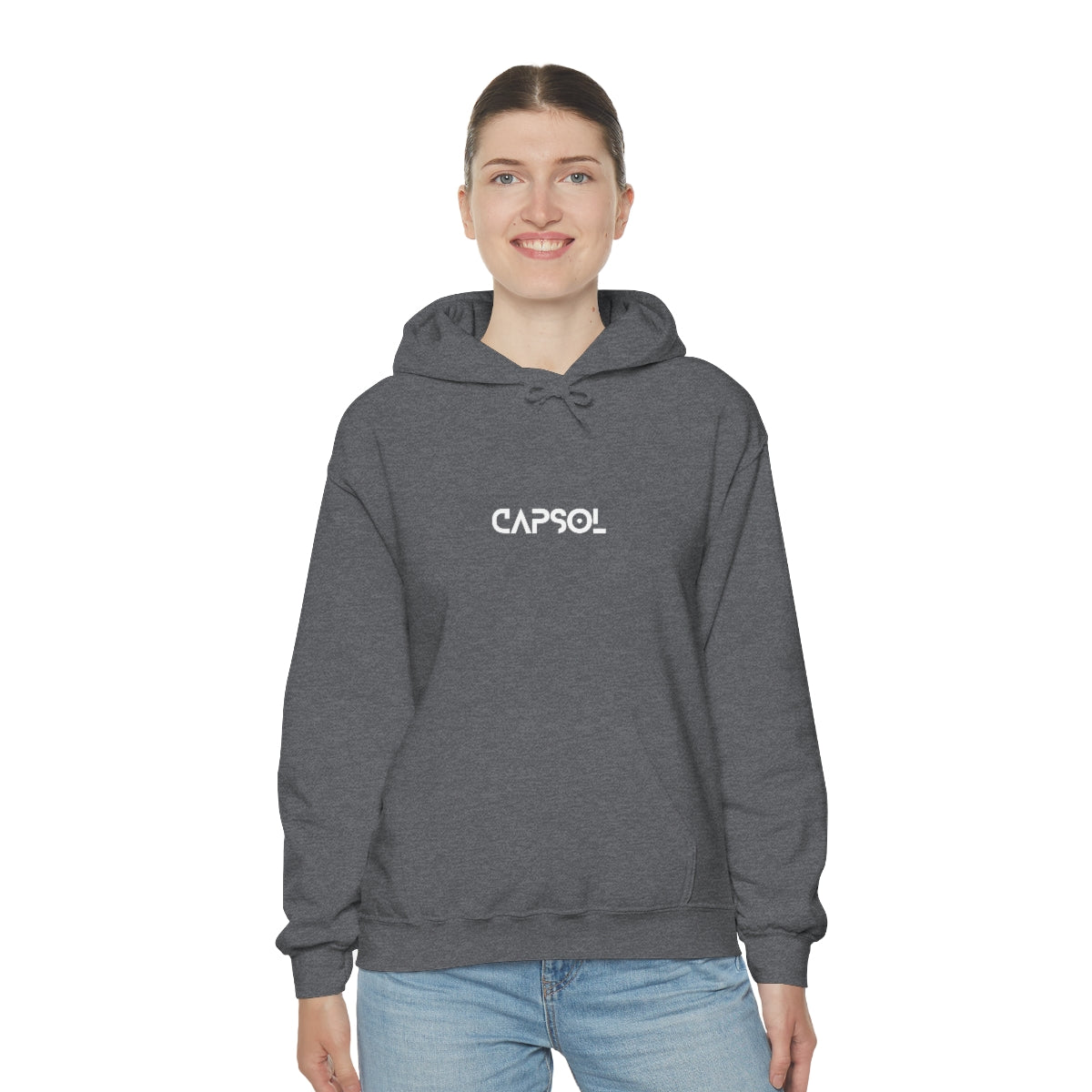 Stopwatch - white text - Hooded Sweatshirt