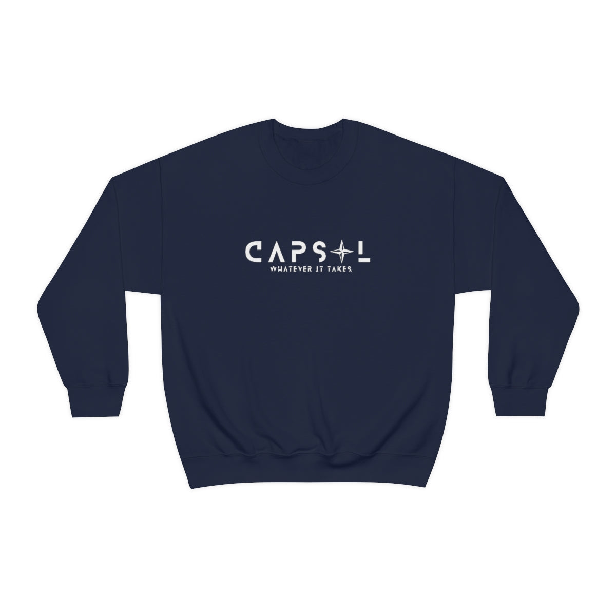 Star - white text - Crewneck Sweatshirt