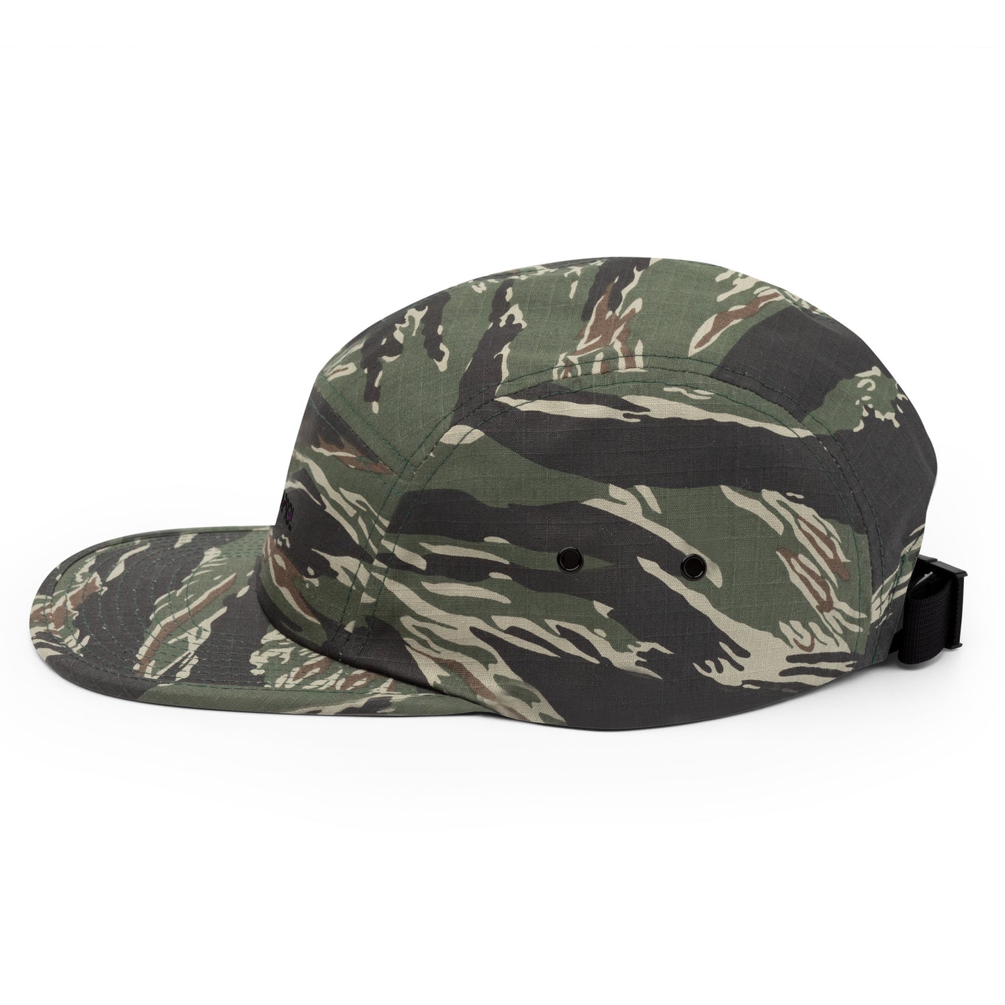 CapSol - black thread - Five Panel Cap