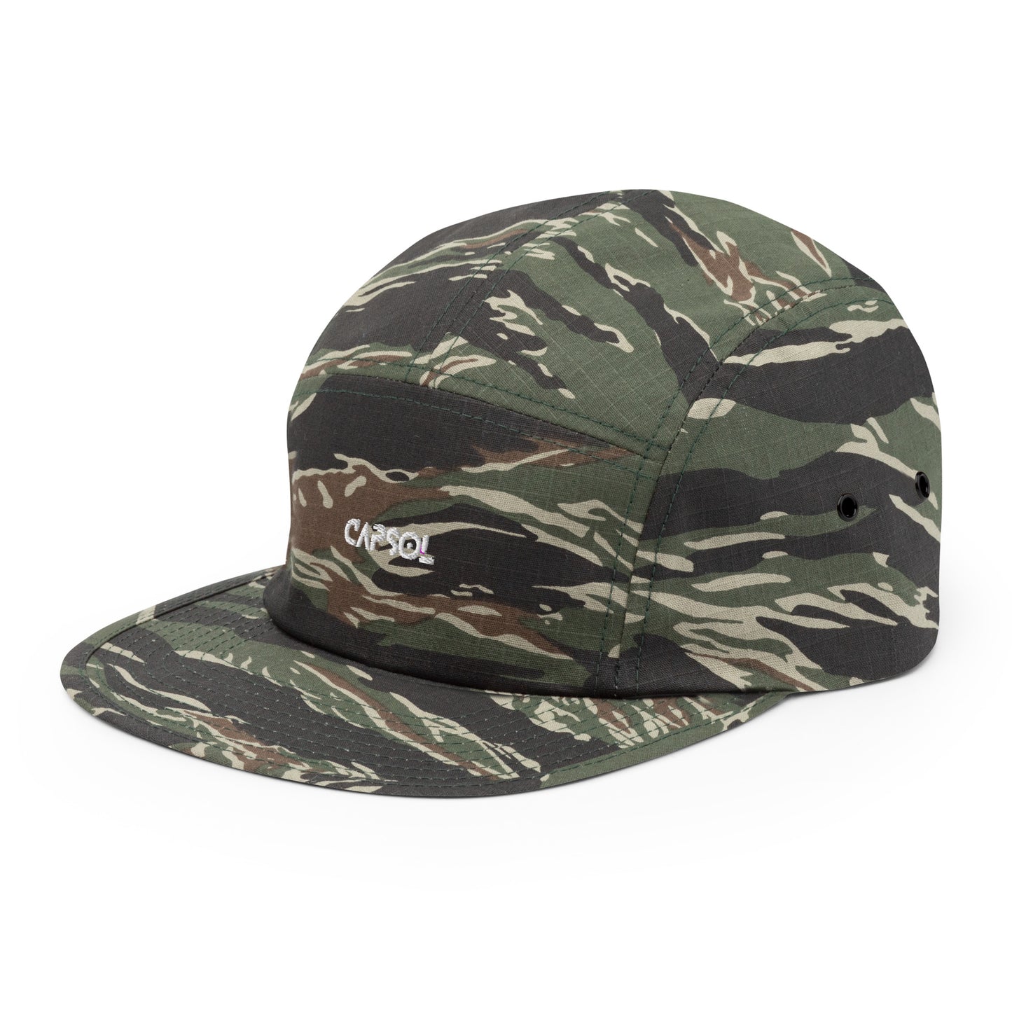 CapSol - white thread - Five Panel Cap