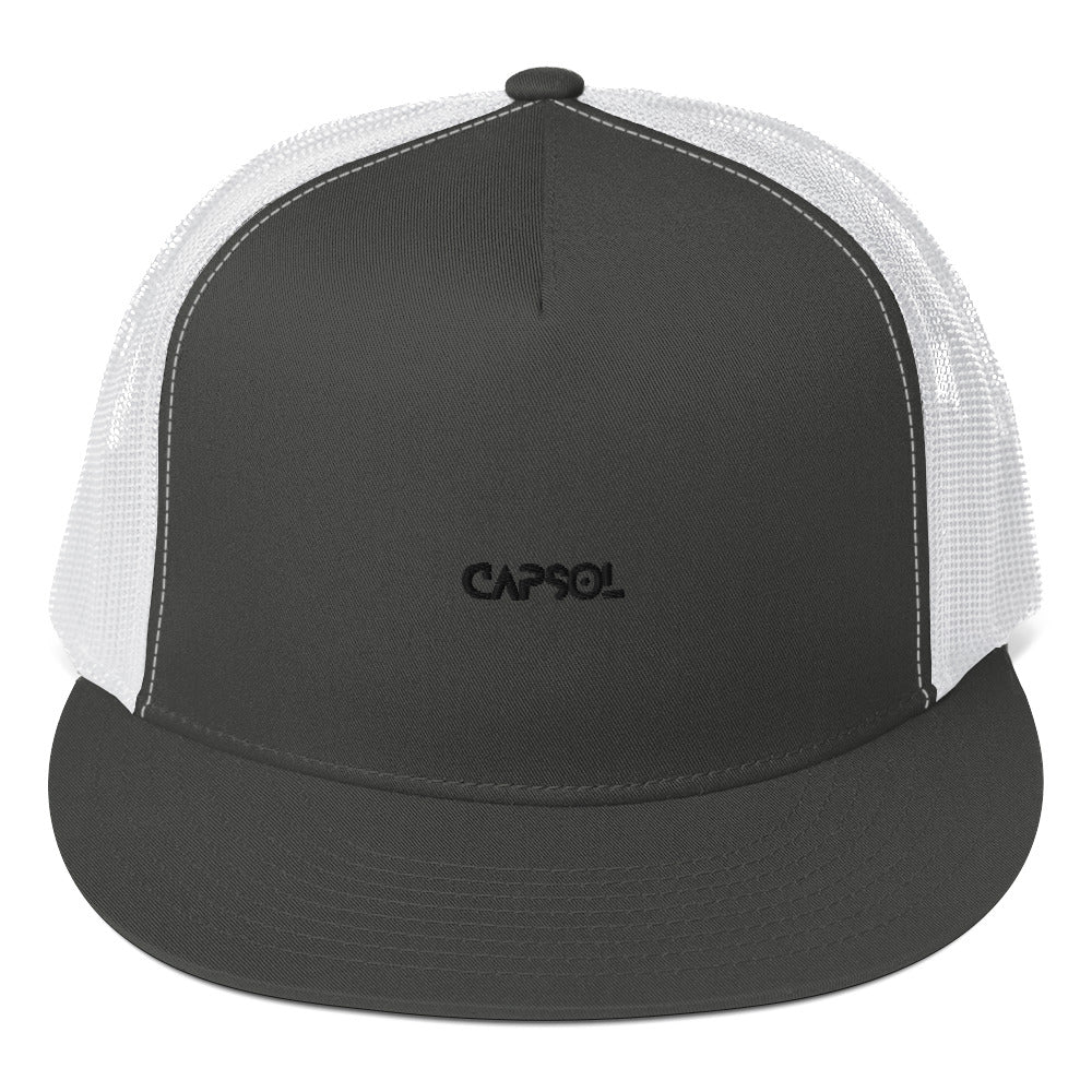 CapSol - black thread - Trucker cap - snapback