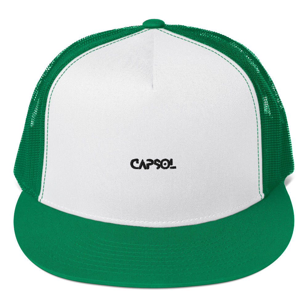CapSol - black thread - Trucker cap - snapback