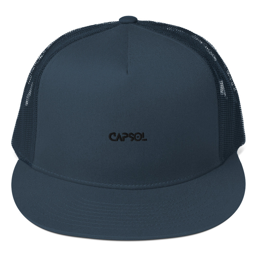 CapSol - black thread - Trucker cap - snapback