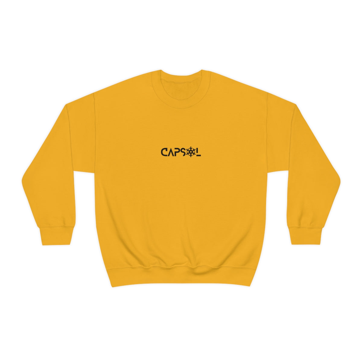 CapSol (front) - black text - SNOWFLAKE - Unisex Heavy Blend™ Crewneck Sweatshirt