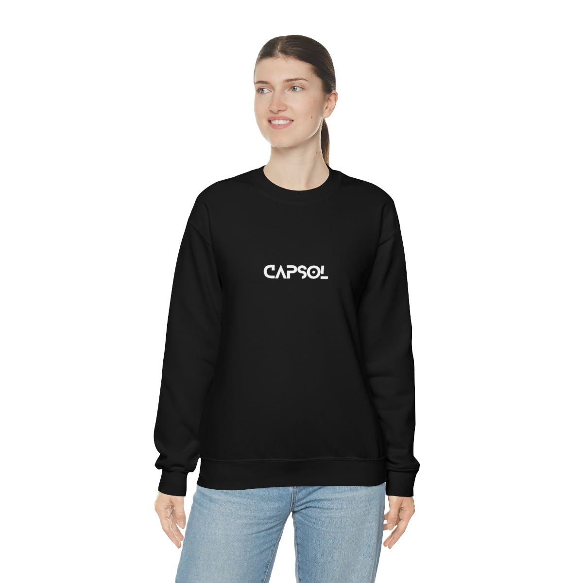 Stopwatch - white text - Crewneck Sweatshirt