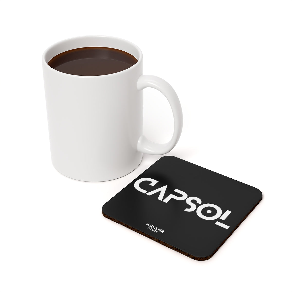 CapSol - square - Cork Back Coaster