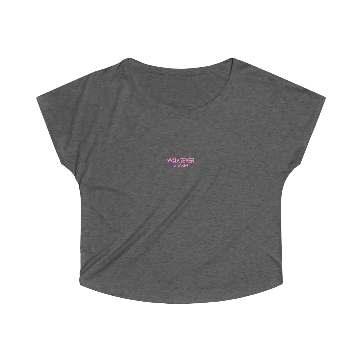 CapSol (front) - pink text - Women's Tri-Blend Dolman