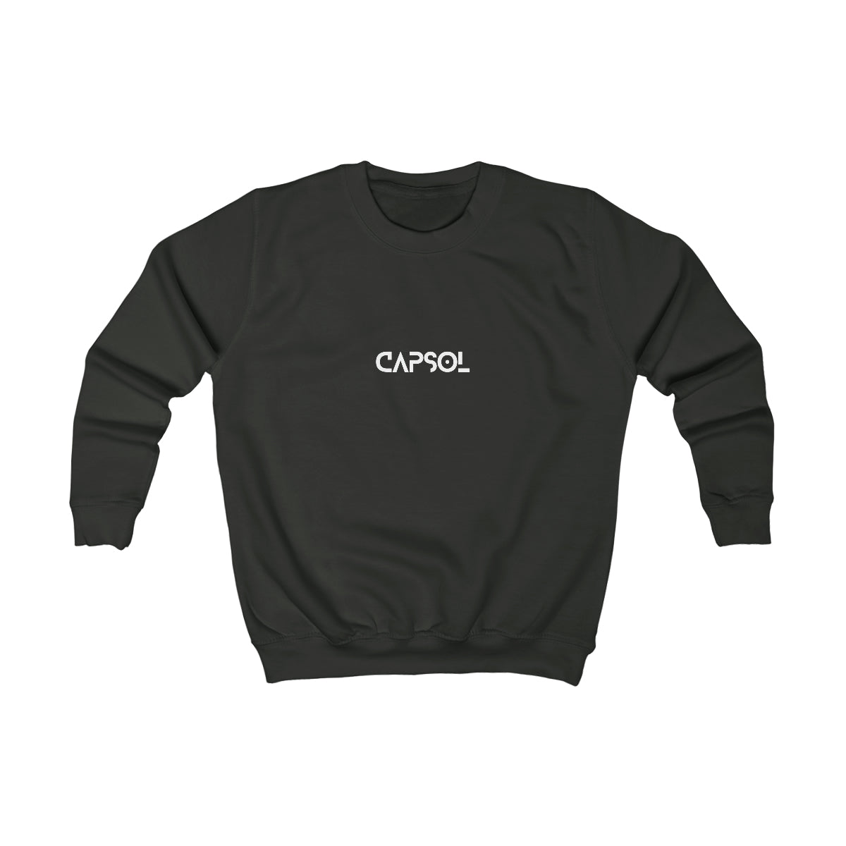 CapSol (front) - black text - Kids Sweatshirt