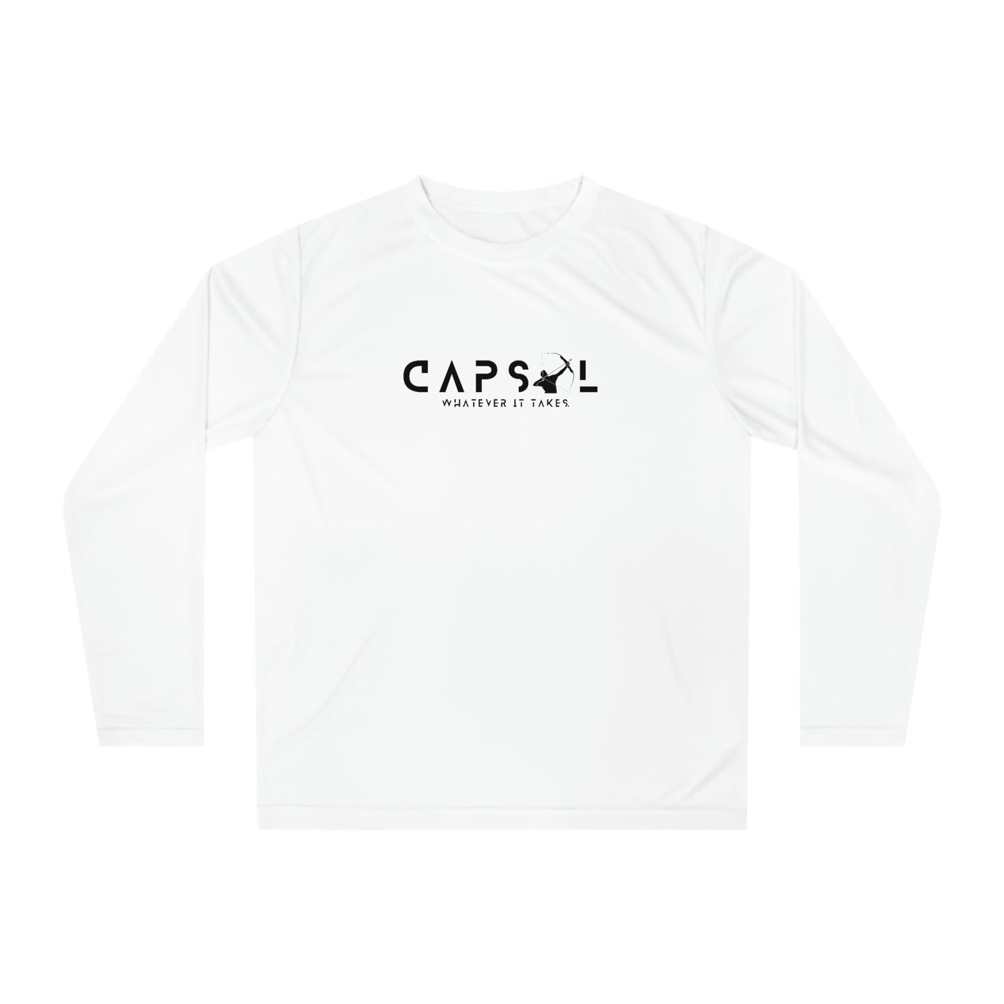 Archery - white text - Performance Long Sleeve Shirt - basic