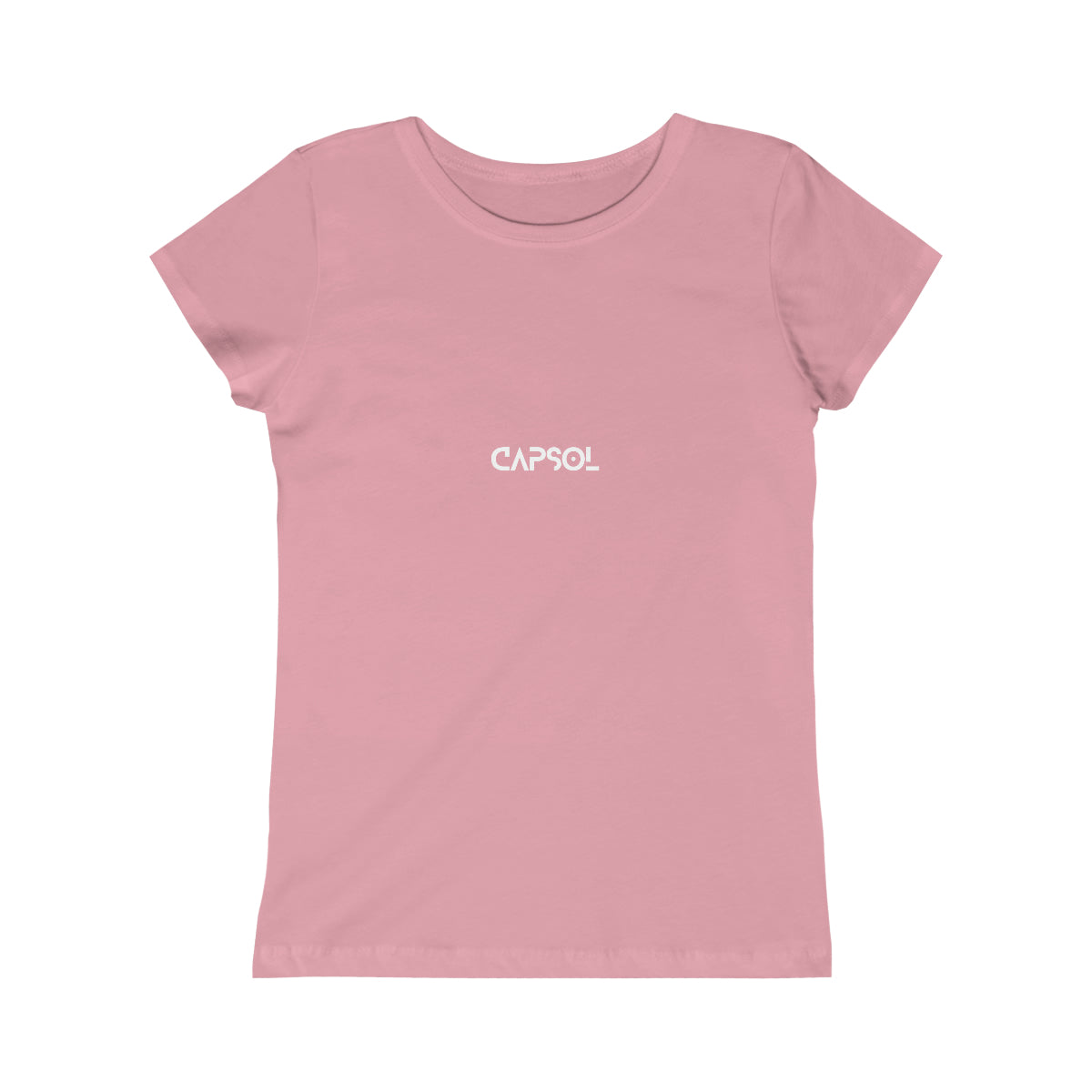 CapSol (front) - white/pink text - GIRLS Princess Tee