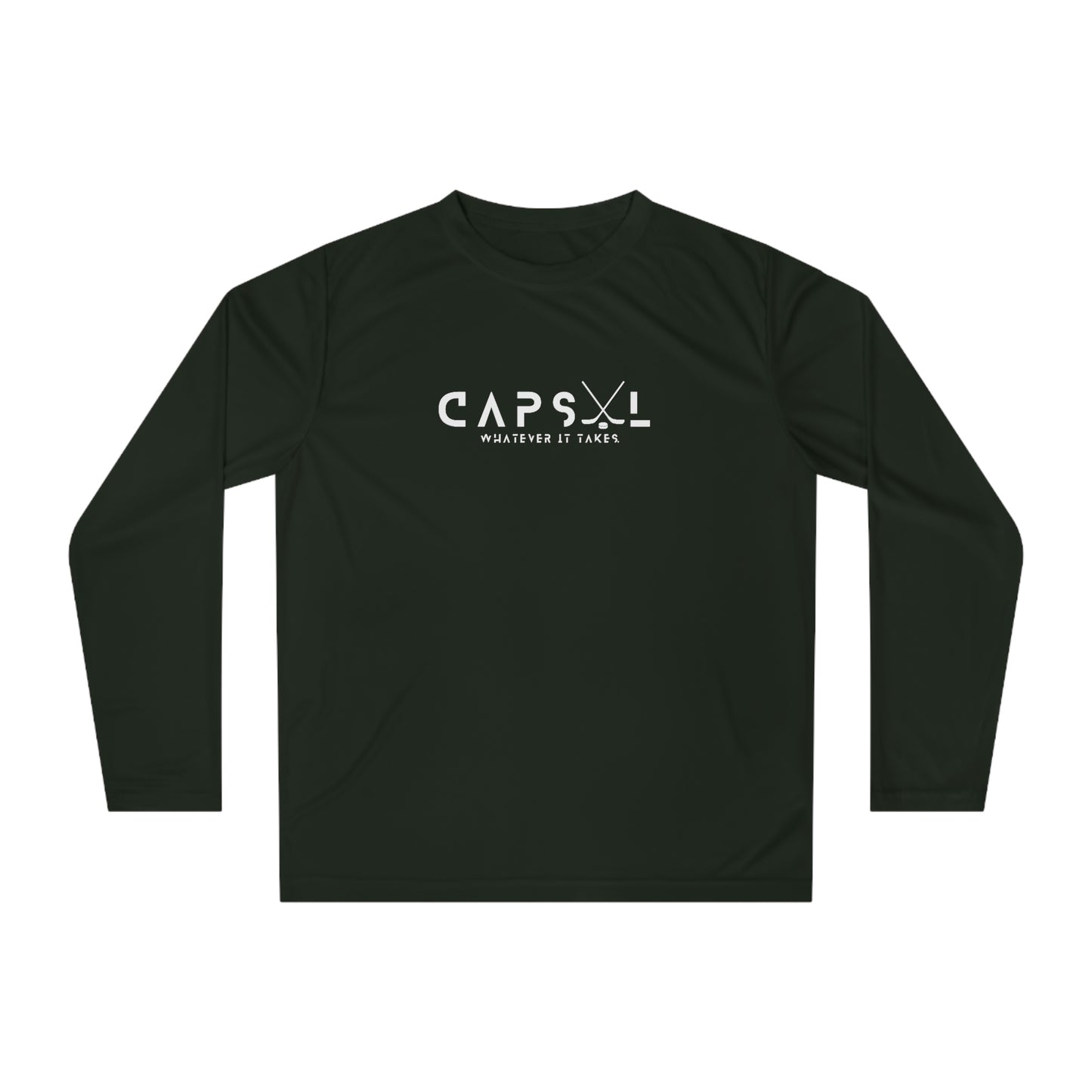 Hockey - black text - Performance Long Sleeve Shirt - basic