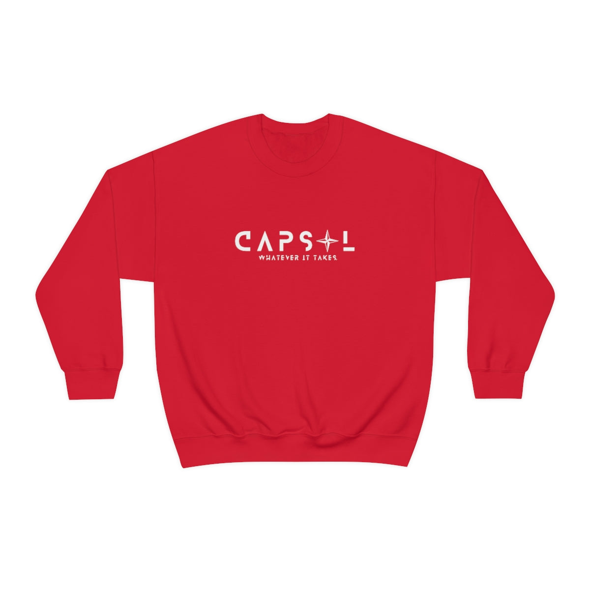 Star - white text - Crewneck Sweatshirt