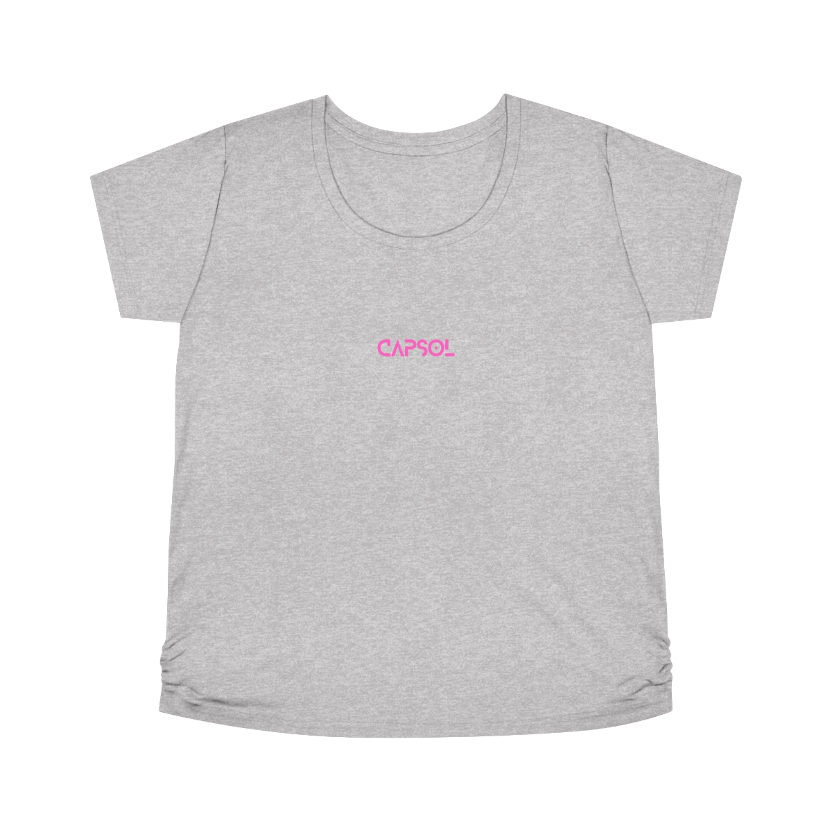 CapSol (front) - pink text - Women's Maternity Tee