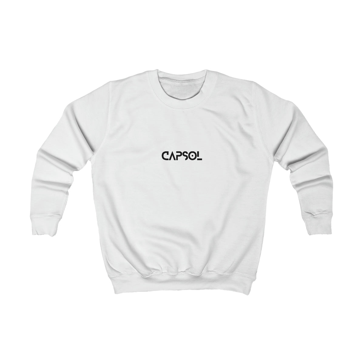 CapSol (front) - black text - Kids Sweatshirt