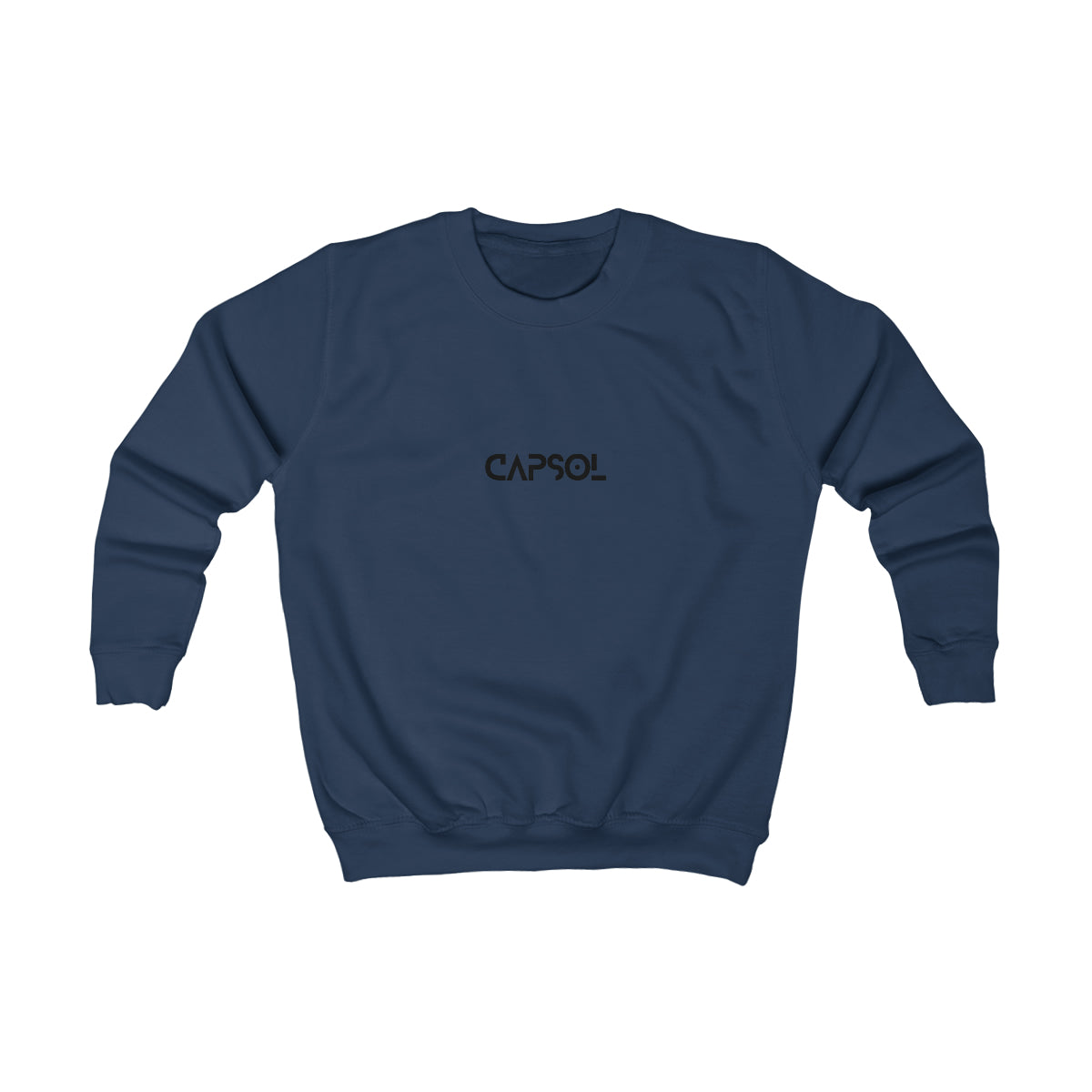 CapSol (front) - black text - Kids Sweatshirt