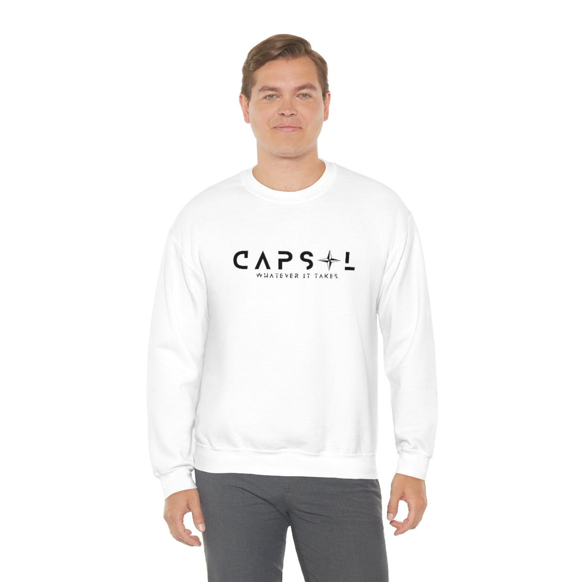 Star - black text - Crewneck Sweatshirt