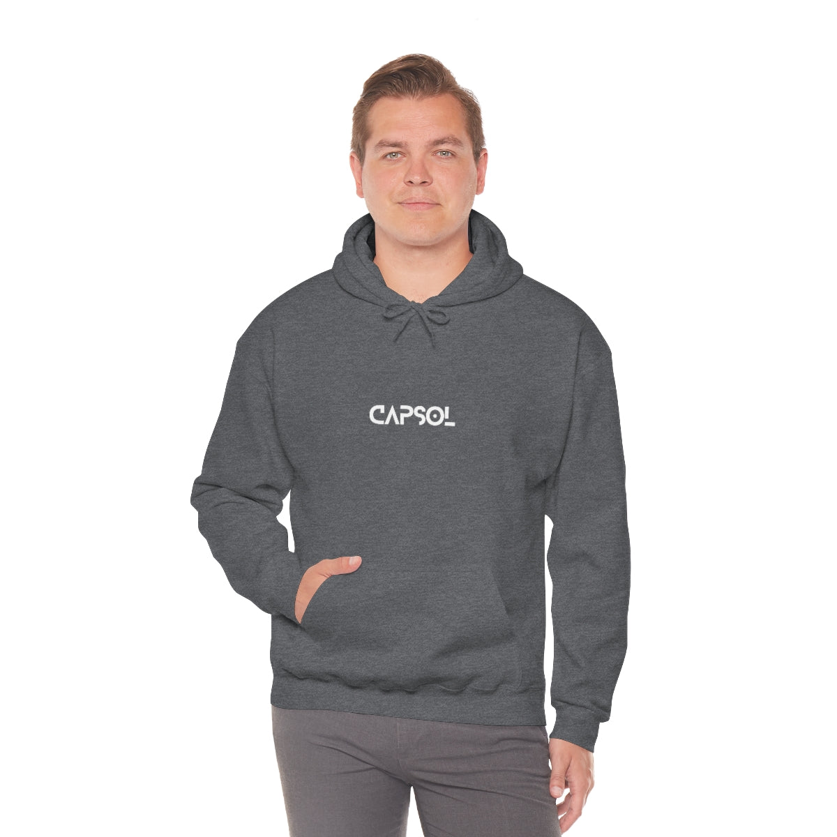 Stopwatch - white text - Hooded Sweatshirt