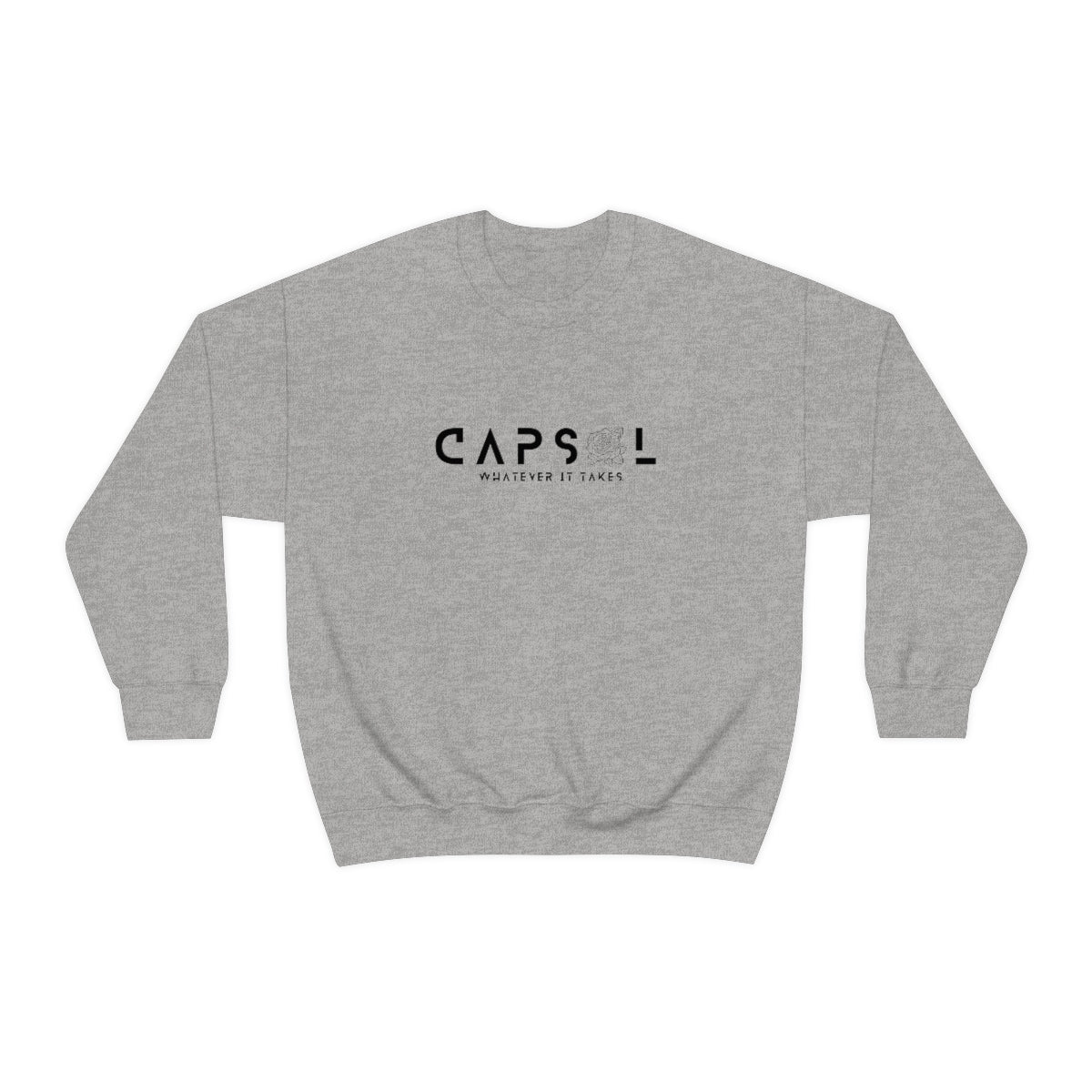 Rose - black text - Crewneck Sweatshirt