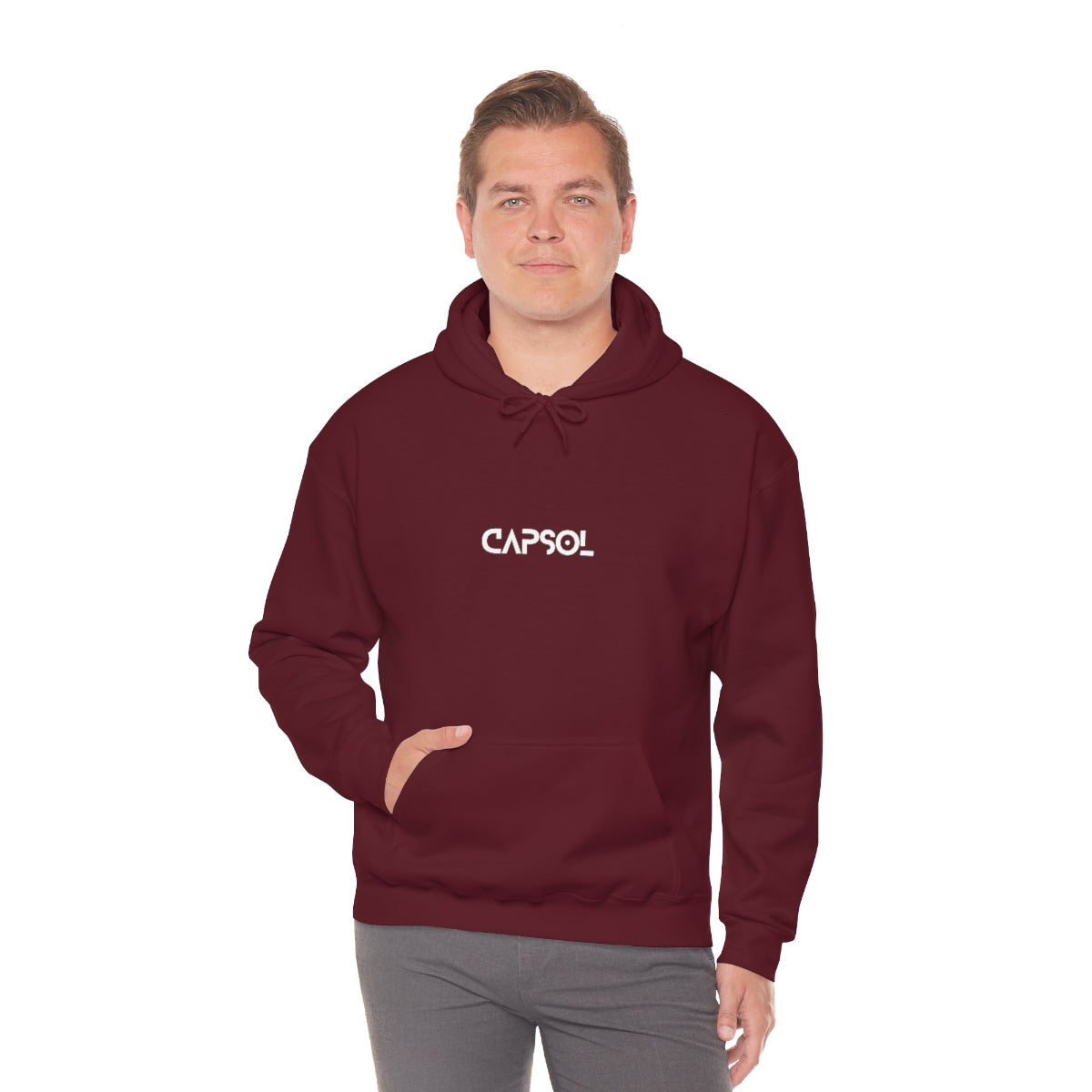 Stopwatch - white text - Hooded Sweatshirt