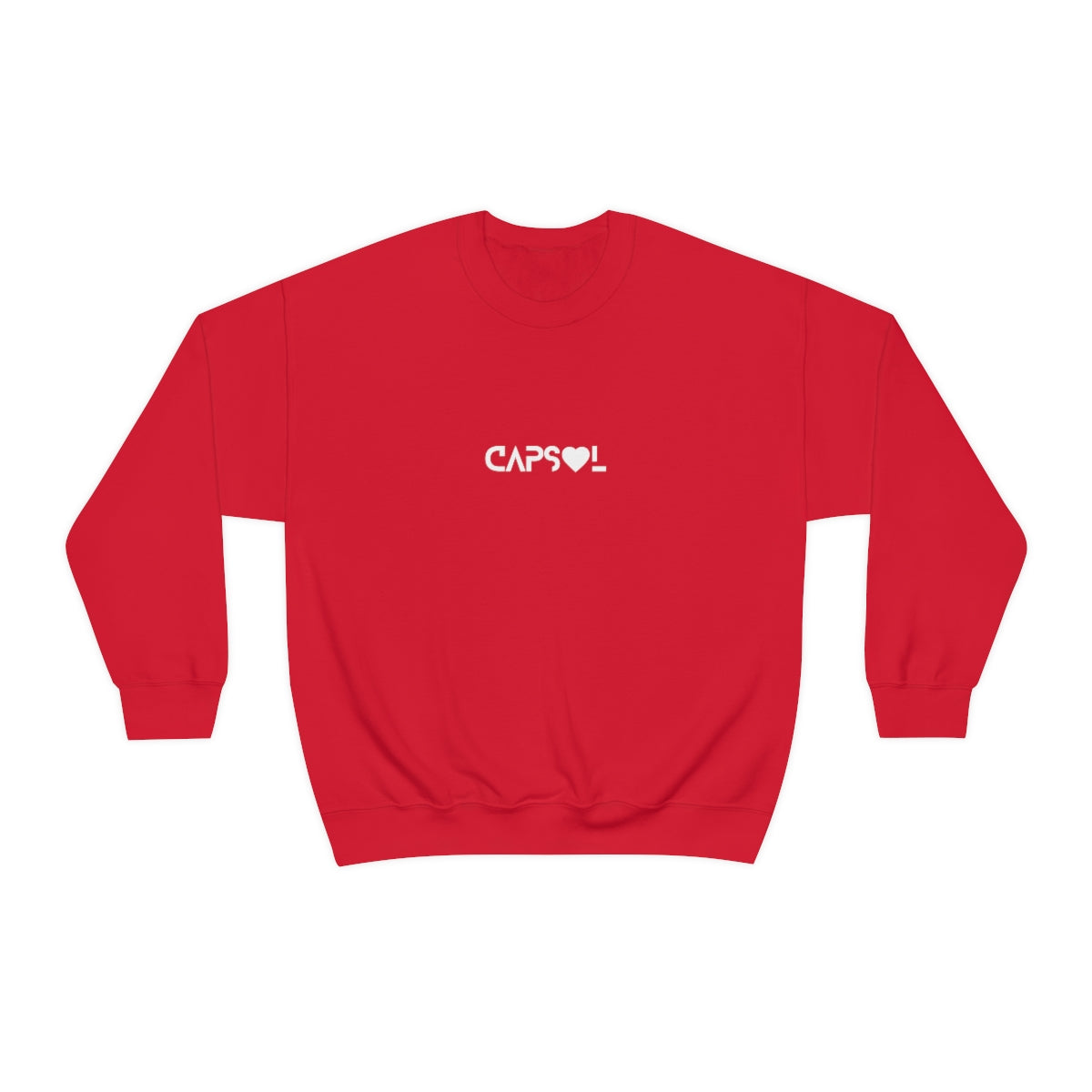 CapSol (front) - white text - VDAY - Unisex Heavy Blend™ Crewneck Sweatshirt