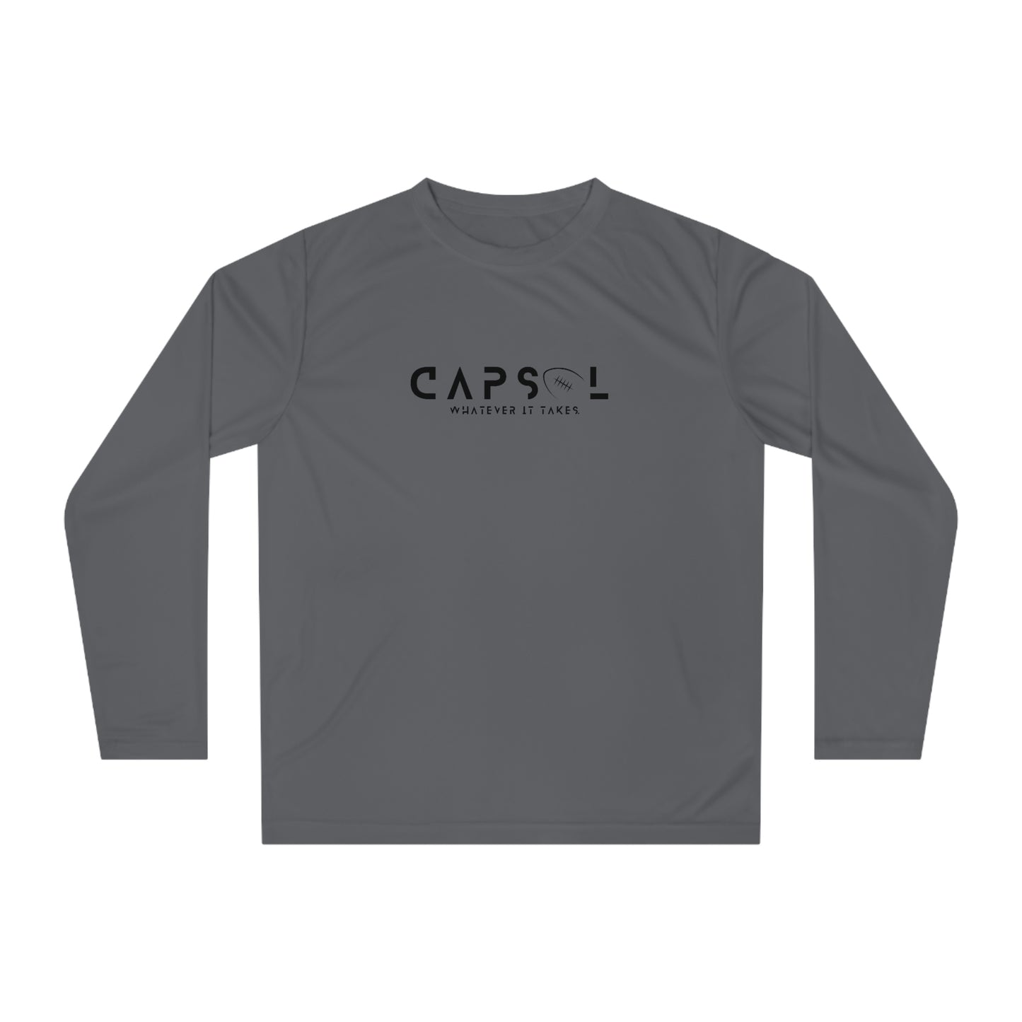 Football - black text - Performance Long Sleeve Shirt - basic