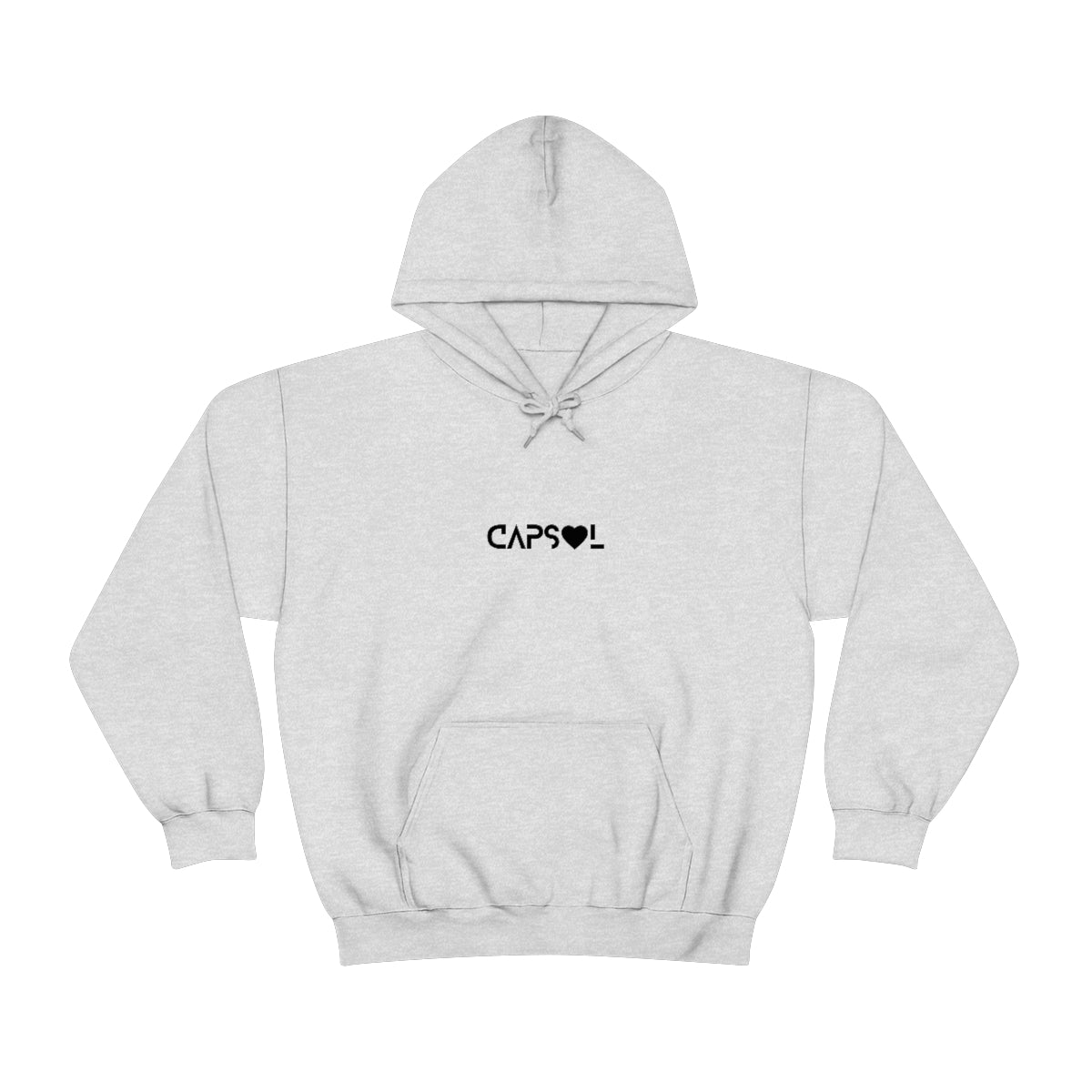 CapSol (front) - black text - VDAY - Unisex Heavy Blend™ Hooded Sweatshirt