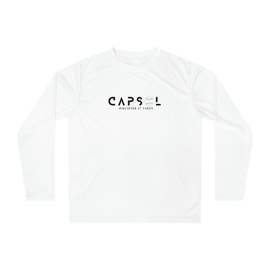 Baseball - black text - Performance Long Sleeve Shirt - basic